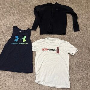 Mens Athletic Tops 2 Mediums ,  1 Small